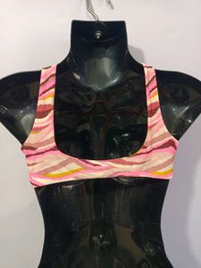 Striped Bikin Top Only Malesian Premium Qu