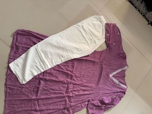 Purple Cotton Dress