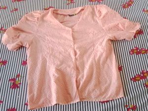 Peach Chevron shirt