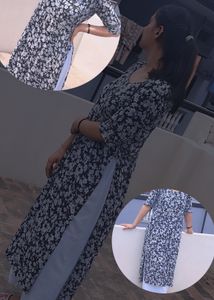 Black Printed Hand Made Kurti 🦋 Just Go For It