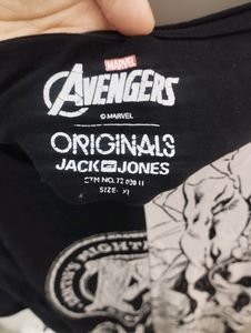 Marvel Avengers| Black Oversized T-shirt | Unisex
