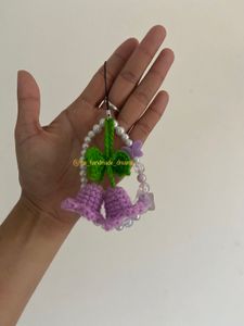 Crochet Bluebell Phone Charm