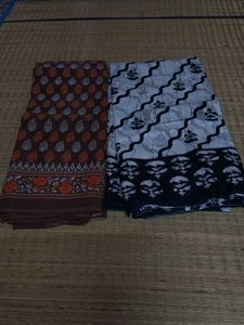 Combo Pack Of 2 Pure Soft Cotton saree