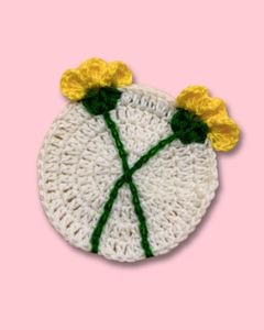 Crochet Flower Coasters (Set of 2)