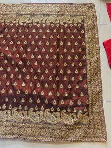 Elegant Maroon Saree