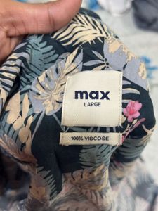 Tropical Floral Print Shirt