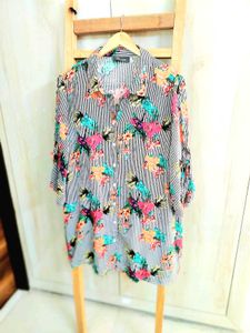 Multicolour Long Shirt Size-48