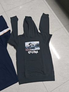 Defenders Graphic Hoodies - Blue, Gray