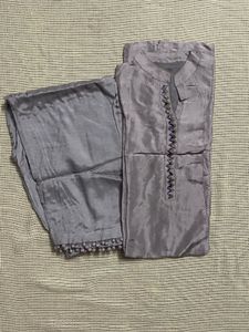 Grey Embellished Suit