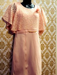 Blush Pink Lace Party Dress For Girls