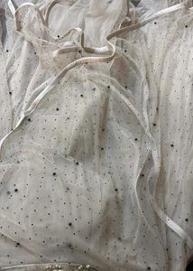 Elegant Beige Embroidered Lehenga set