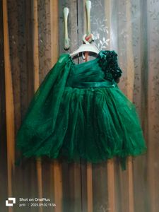 Party Wear Green Frock