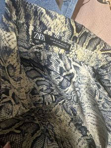 Snakeskin Print Mini Dress
