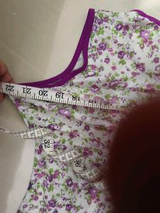 Floral Sleeveless Top Very Soft Material