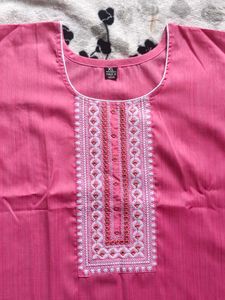 Beautiful Baby Pink Kurta For Women