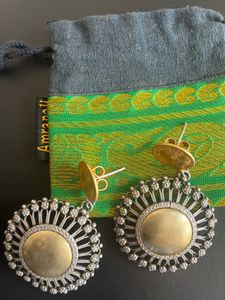 Amrapali Silver Dual toned Earrings