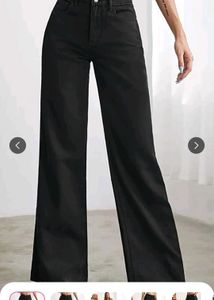 Kotty Black Straight Fit Jeans