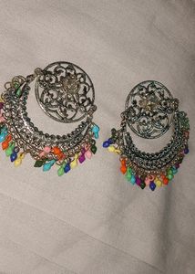Oxidised Multicolour Earring