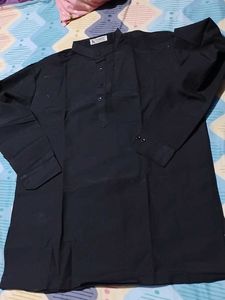 Men&#39;s Black Khadio Kurta