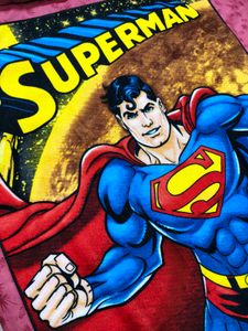 Superman Cartoon Themed Kids New Towel 70*140cm