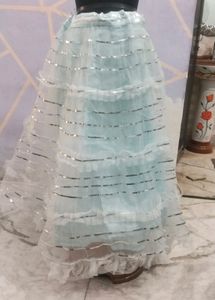Beautiful Sky Blue Lehenga Choli With Dupatta