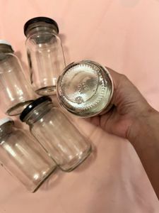 Set Of 5 Glass Jars