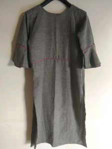 Embroidered Grey kurta