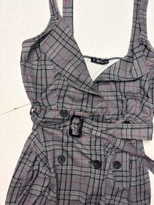 Checkered Dress Shein