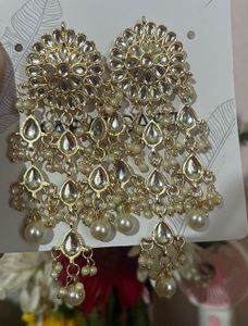 Elegant Kundan Dangle Earrings