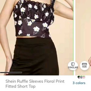 Floral Print Crop Top