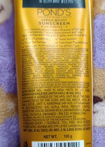 PONDS SERUM BOOST SUNSCREEN AND MILA LIPBALM