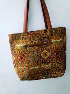 Multi Colour Jaipuri Printed Hand Bag
