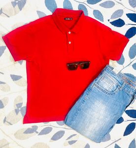 Beautiful Red Polo Shirt