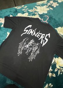 Sinners League Black T-Shirt