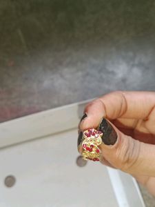 Red Stone Wala Earrings For Girl And Women