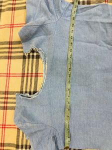 Denim Top Long Lenght