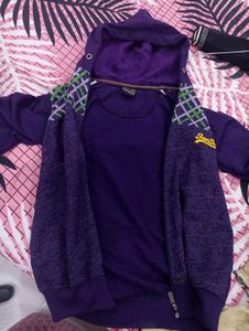 Purple Hoodie Jacket For Boys