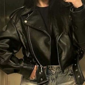 Stylish Black Leather Biker Jacket