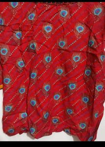 Red 🔴 Top 🦚 Print For Girl Or Woman 30 Bust