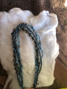Blue Beaded Neckwear