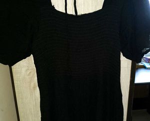 Black Puff Sleeve Dress