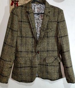 Vintage Plaid Blazer