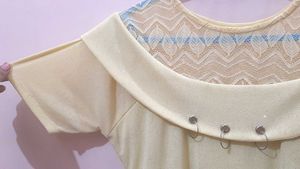 Net Circular Neck Top