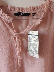 Elegant Pink Chiffon Top