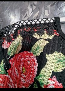Floral Print Sheer Top