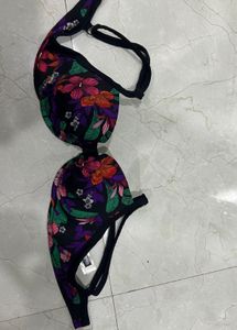 Floral Print Bikini Bra