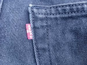 Levi&#39;s Black Straight Leg Jeans