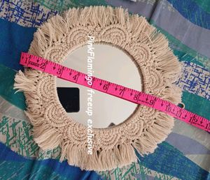 11 Inches Macrame Mirror