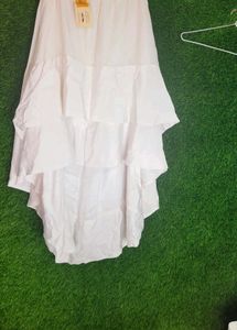 White Tiered Skirt