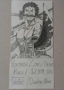 One Piece Roronoa Zoro Wanted Poster